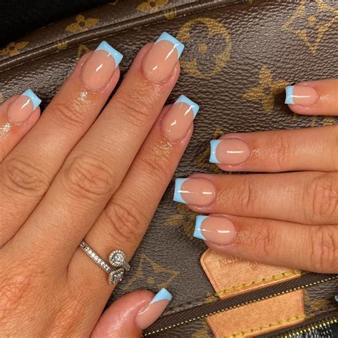 sky blue french tip meaning.